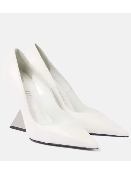 Pantofi cu toc The Attico din piele alb