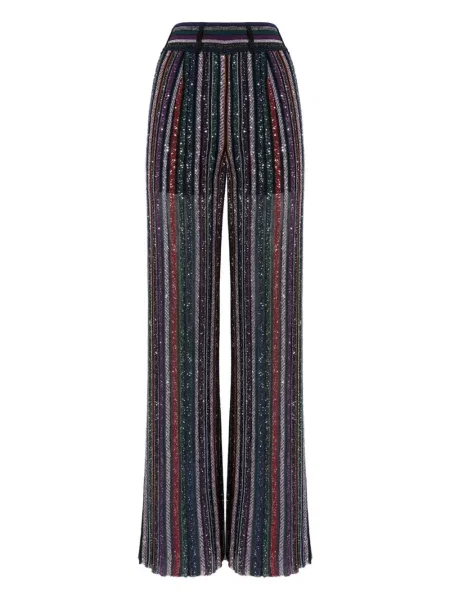 Pantaloni Missoni cu dungi negru