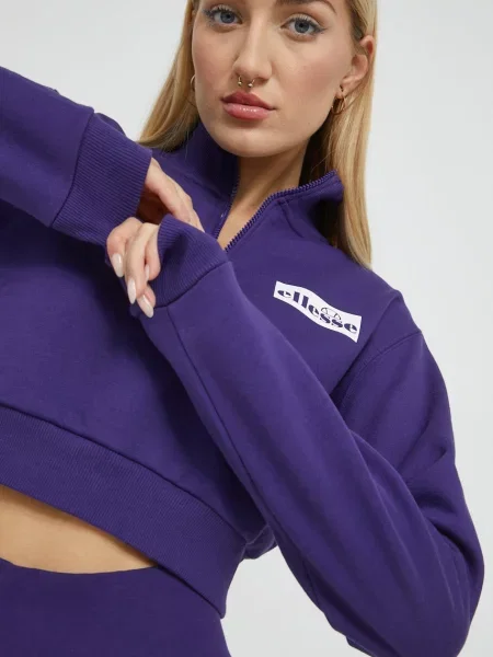 ELLESSE BLUZA S WIELO KOLOROWY fioletowa