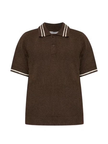 Tricou polo Samsøe Samsøe maro