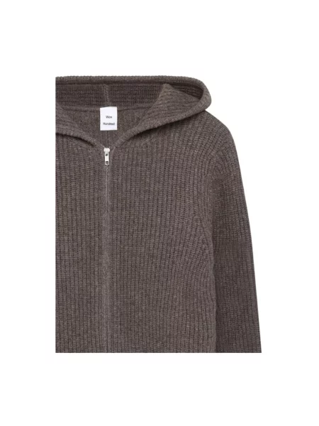 Bluza z kapturem Won Hundred wełniana z kapturem brązowa