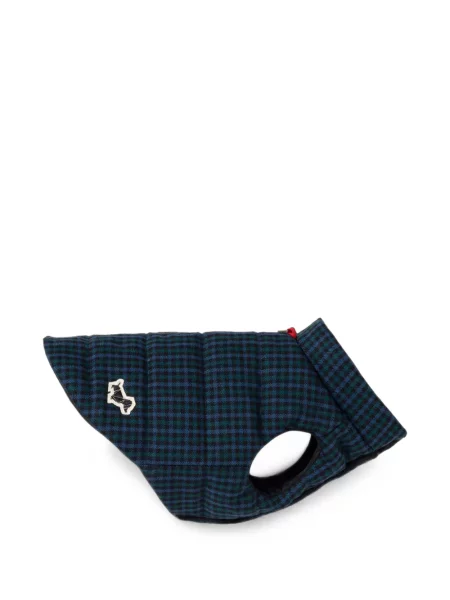 Reversibil palton Poldo Dog Couture în carouri albastru