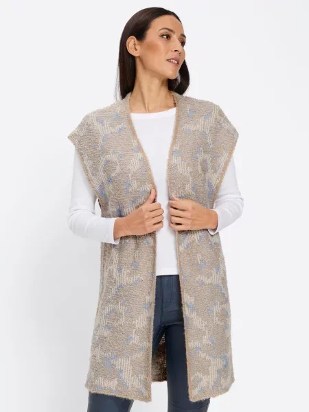 Heine Vestă tricotată albastru
