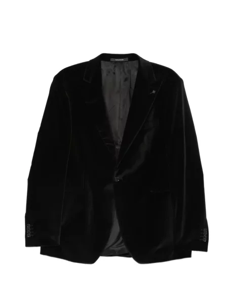 Geacă Tagliatore de catifea cu rever negru