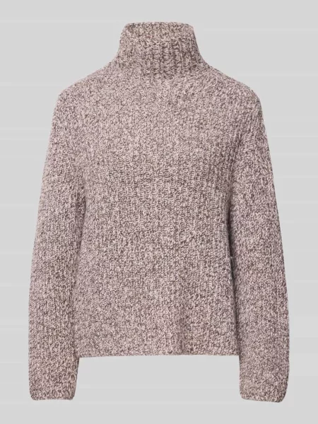 Sweter z dzianiny z prążkowaną stójką model ‘VARISA’ Drykorn
