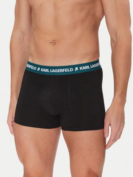 Karl Lagerfeld boxerky pánske s elastanom čierna