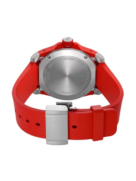 Zegarek Gucci Dive w tygrysie prążki czerwony