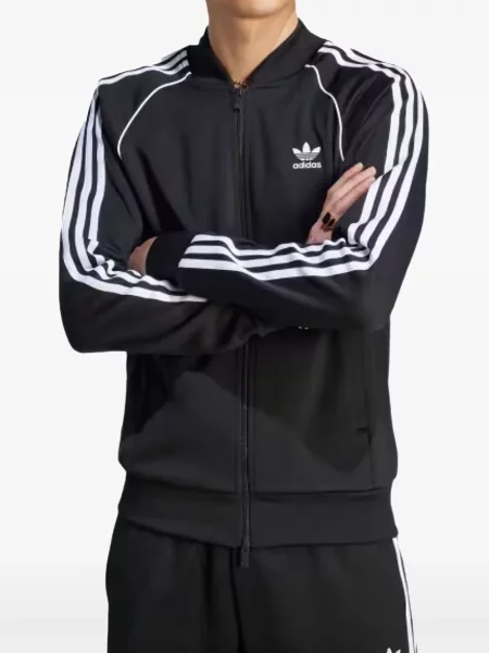 Trčanje chunky jakna Adidas crna