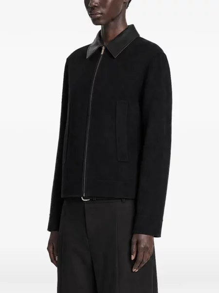 Geanta de piele Max Mara negru