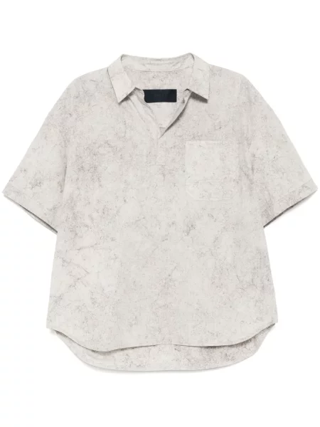 Košile Juun.j s potiskem šedá