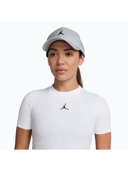 Kšiltovka Nike Jordan Rise Structured Metal Jumpman light smoke šedá