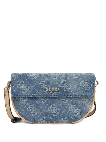 Crossbody kabelka Guess modrá