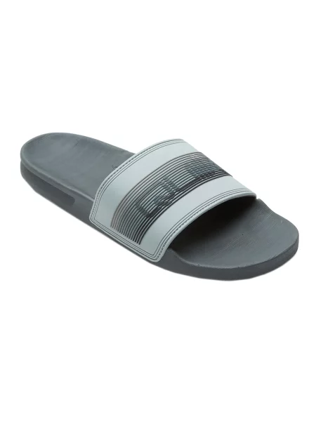 Klapki basenowe Quiksilver Rivi Wordmark Slide szare