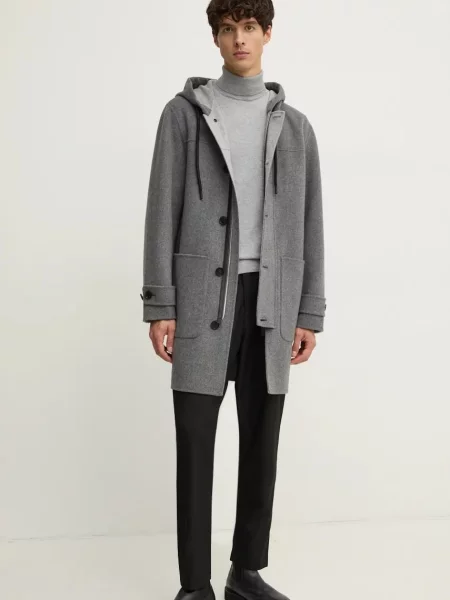 Pepe Jeans Pulover s primesjo volne NEW ANDRE TURTLE NECK siva