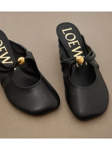 Papuci tip mules Loewe din piele negru