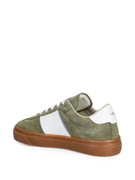 Sneakerși Furla din piele de căprioară verde