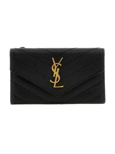Portfel Saint Laurent skórzany czarny