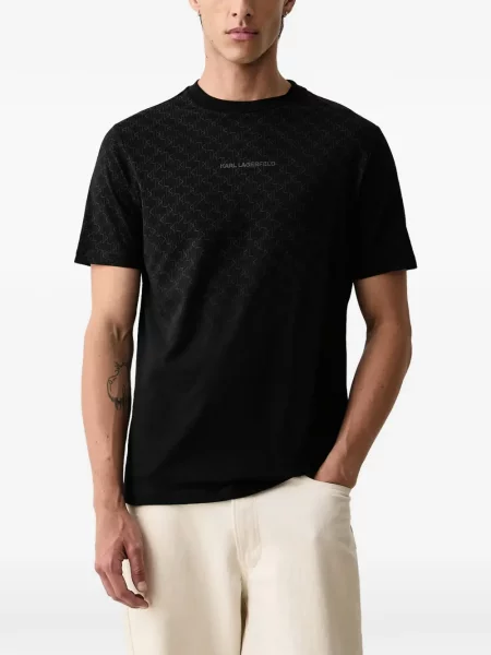 Tricou Karl Lagerfeld cu imagine negru