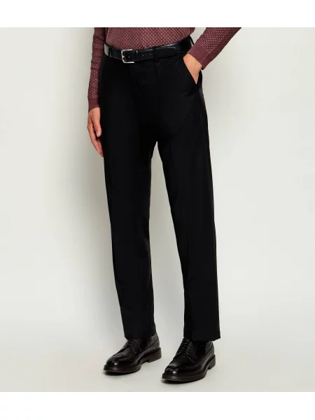 Drykorn Pantaloni Ajend_Rglr_Sk | Tapered fit cu adaos de lână negru