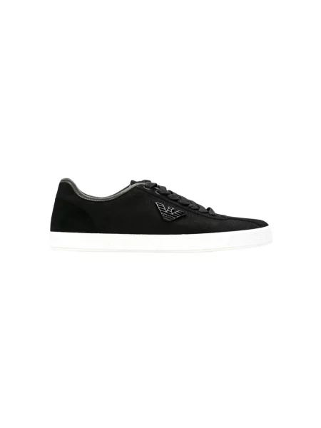 Sneakersy Emporio Armani skórzane czarne