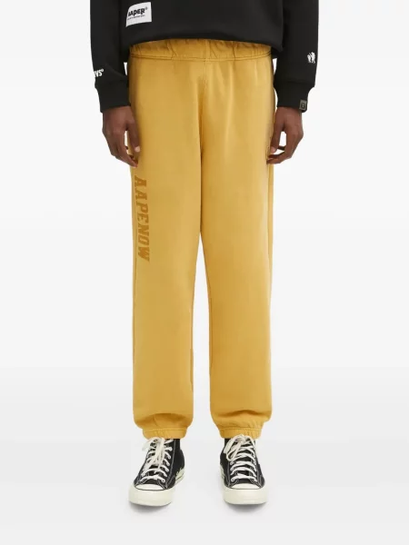 Pantaloni Aape By A Bathing Ape galben