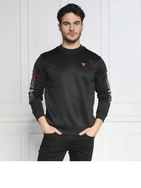 GUESS ACTIVE Hanorac negru