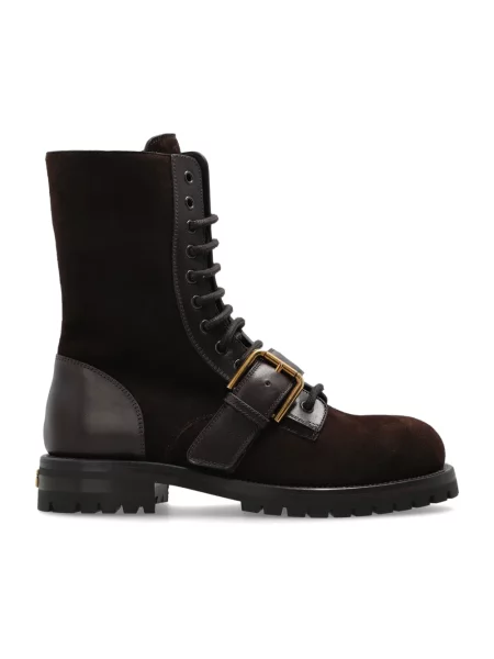 Botki Dolce And Gabbana zamszowe brązowe