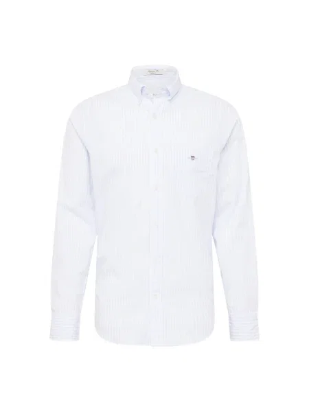 GANT Cămașă albastru pastel / roșu vin / argintiu alb