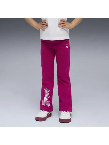 Dziecięce legginsy o rozszerzanym kroju PUMA × HELLO KITTY AND FRIENDS PUMA różowe