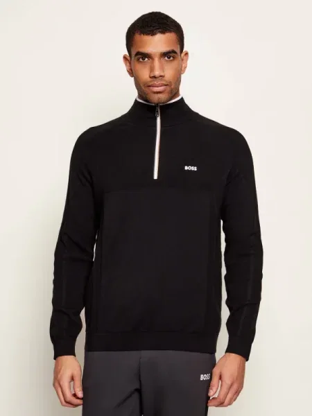 BOSS GREEN Pulover KN_GOC Hydro QZ negru