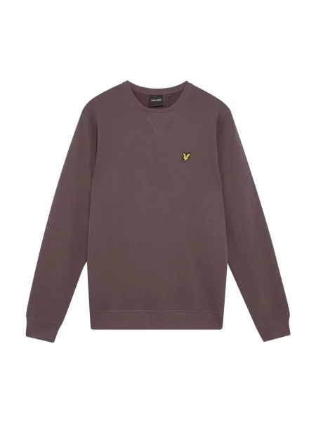 Bluza nierozpinana Lyle & Scott z okrągłym dekoltem brązowa