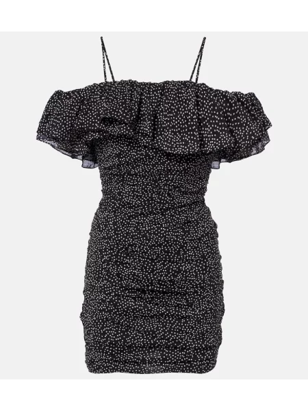Rochie Marant Etoile cu buline drapată negru