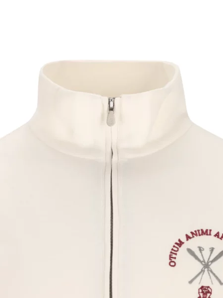 Суичър с цип Brunello Cucinelli бродиран