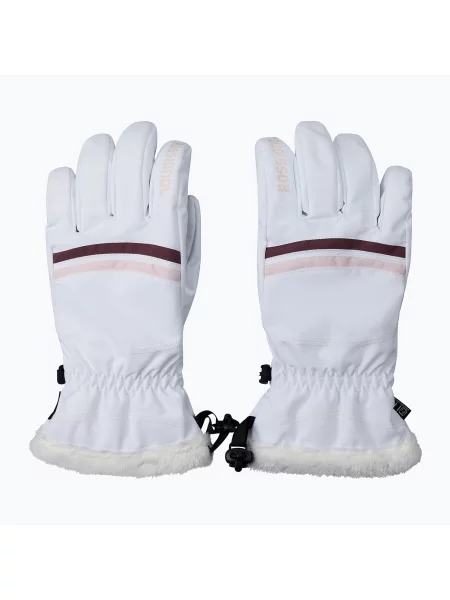 Mănuși de schi pentru femei Rossignol Piste R-Shell Dry white alb