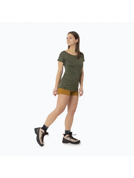 Salewa дамска тениска за трекинг Puez Melange Dry green зелено