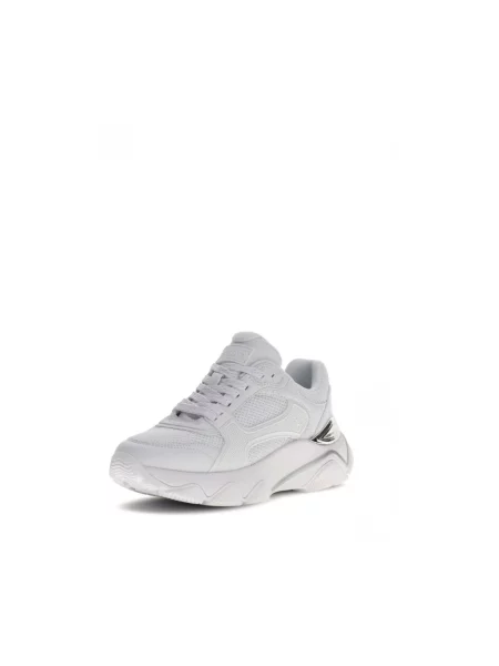 Buty do biegania Guess skórzane do biegania z logo białe