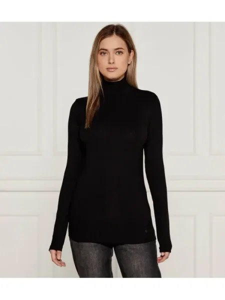 Calvin Klein Bluză cu gât negru