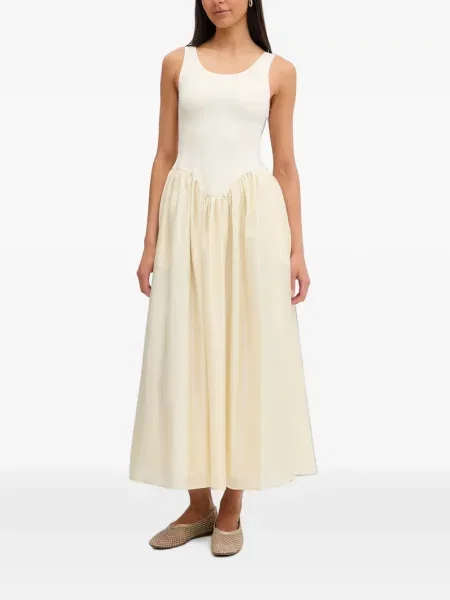 Rochie midi Bardot evazată