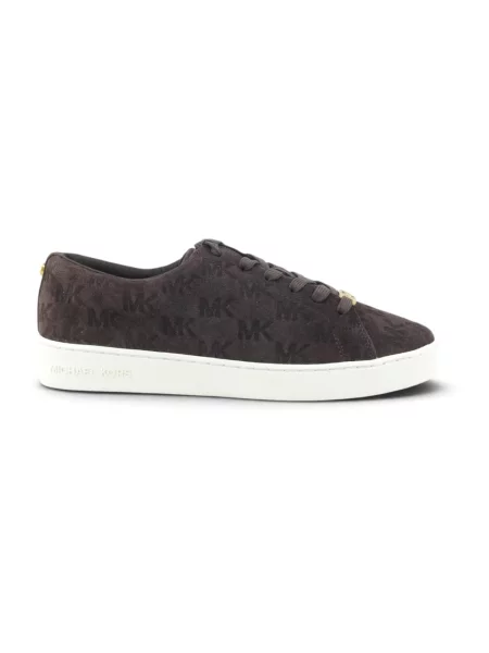 Sneakersy Michael Kors sznurowane skórzane brązowe