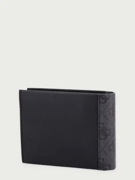GUESS Portofel Sidney gri închis negru