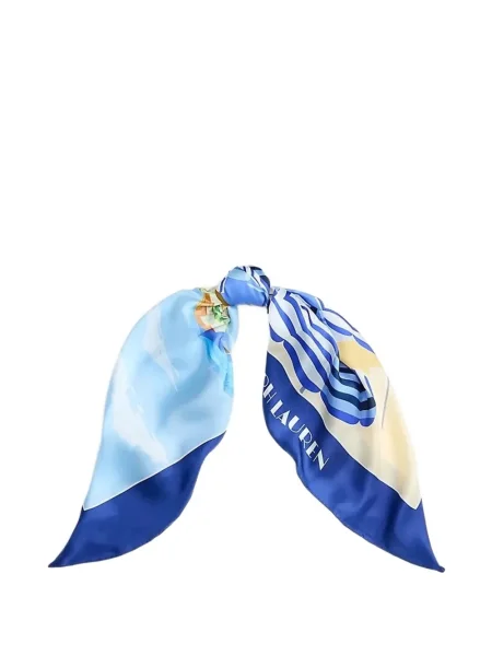 Fular Lauren Ralph Lauren cu imagine albastru