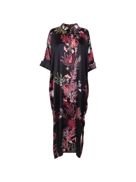Rochie florală Shirtaporter cu model floral cu imagine negru