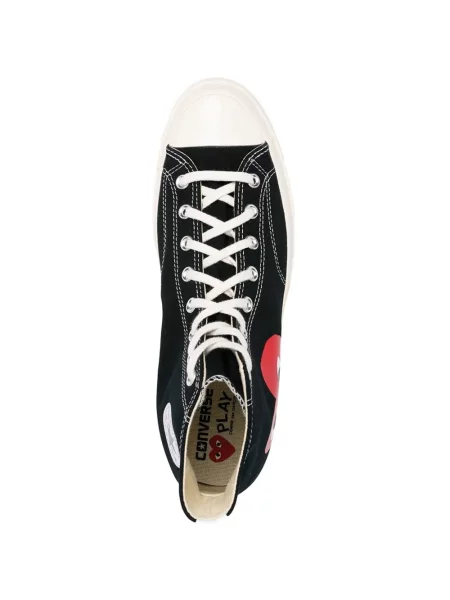 Sneakerși Comme Des Garcons Play cu imagine negru