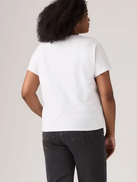 Levi's® Plus Tričko The Perfect námornícka modrá / rubínová biela