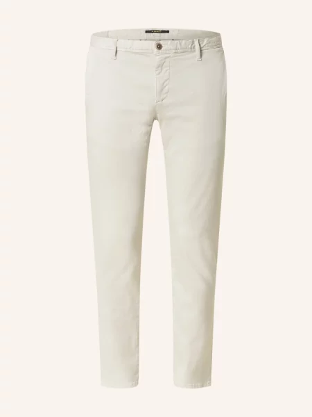 Alberto Chino Kalhoty Rob Slim Fit světle šedá