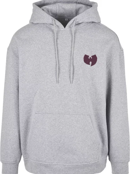 Mikina s kapucí Wu-wear šedá