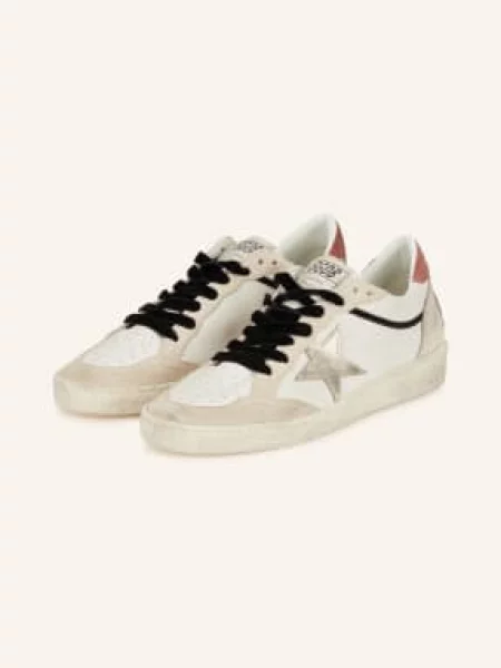 Golden Goose Tenisky Ball Star krémová režná zlatá