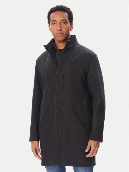 Jack & Jones Palton de iarnă Keith închis gri