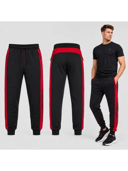 SPODNIE DRESOWE 4F JOGGERY SPORTOWE XL czarne