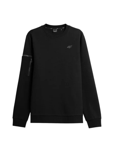 Pulover 4f s kapuco črna